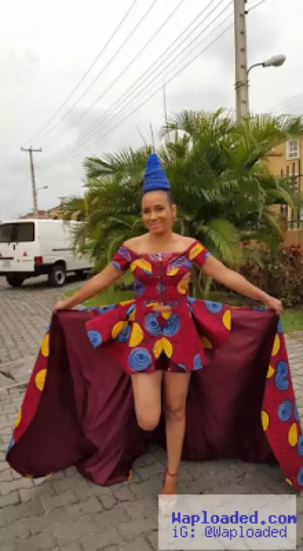 Pics: Actress Ibinabo Fiberesima Shows Off Her Hot Legs In Outfit She Rocks To AMVCA 2016